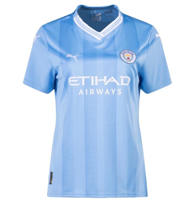 Manchester City Home Kit Soccer Jersey 2023/24 Women